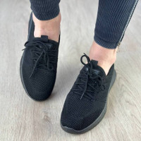 Жіночі Кросівки весна-літо чорні сітка 583 Жіночі Кросівки весна-літо чорні сітка 583